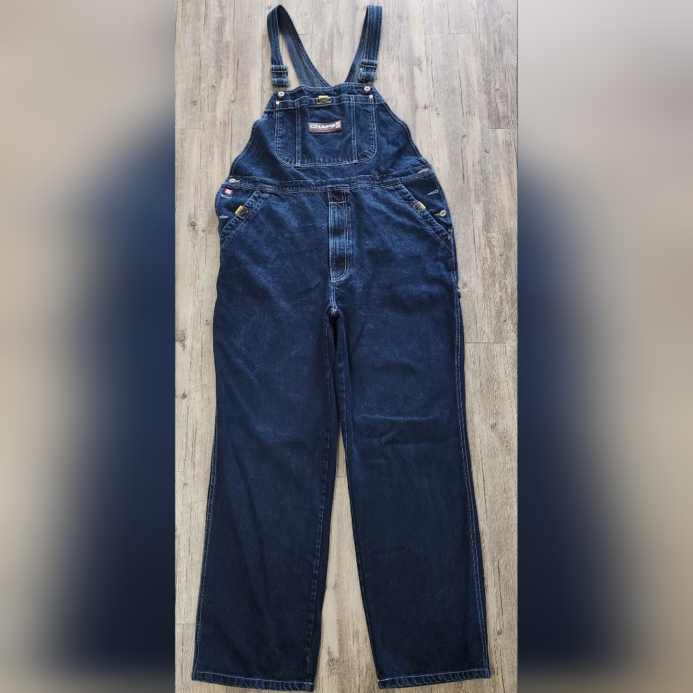 Vintage Y2K Chaps Ralph Lauren Overalls MeChaps  Relaxed Denim Overalls‎